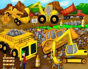 Construction Truck Puzzle Sample Image